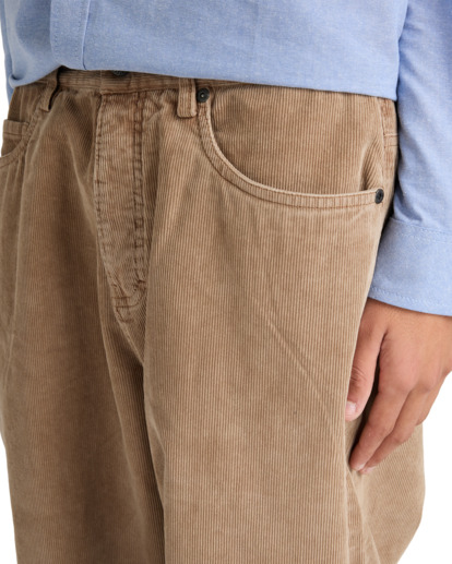 element, Relax 5 Corduroy - Pantalon en velours côtelé fuselé pour Homme, CARIBOU (sze0) Relax 5 Corduroy - Trousers for Men  ELYNP00200