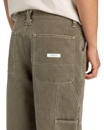 element, Big Carpenter Canvas - Pantalon baggy pour Homme, STONE GRAY (cpn0) Big Carpenter Canvas - Carpenter Trousers for Men  ELYNP00201