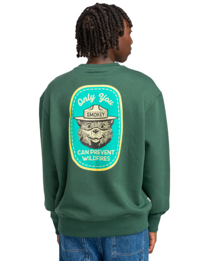 Smokey Bear x Element Oy - Pullover Sweatshirt for Men  ELYSF00229