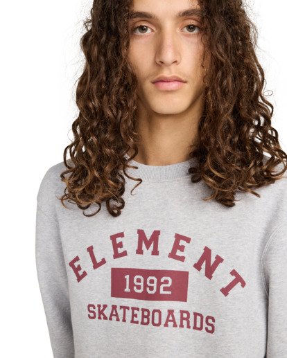element, Home Team Cr - Sweat pour Homme, MID GREY HEATHER (sgbh) Home Team Cr - Sweatshirt for Men  ELYSF00299