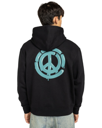 element, Paint Brush - Kapuzenpulli für Männer, FLINT BLACK (fbk) Paint Brush - Hoodie for Men  ELYSF00310
