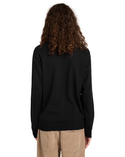 element, Icon Embroidery Sw - Pull à col rond pour Homme, OFF BLACK (kta0) Icon Embroidery Sw - Crew Neck Jumper for Men  ELYSW00115