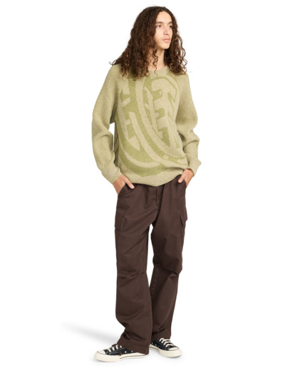 element, Double Icon Cr - Pull à col rond pour Homme, WEEPING WILLOW (gga0) Double Icon Cr - Crew Neck Jumper for Men  ELYSW00129