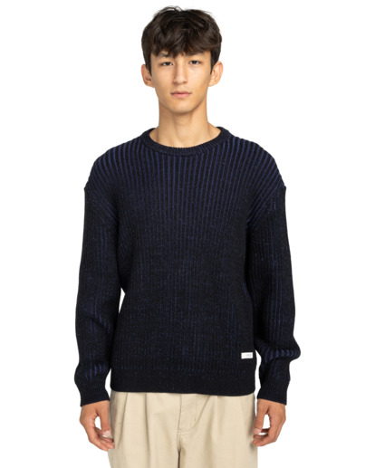 element, 2Tone Rib Cr - Pull à col rond pour Homme, ECLIPSE NAVY (ecn) 2Tone Rib Cr - Crew Neck Jumper for Men  ELYSW00130