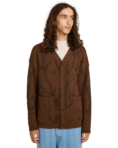 element, Bigfoot Cardigan - Gilet pour Homme, BRANCHES RAIN DRUM (czd7) Bigfoot Cardigan - Cardigan for Men  ELYSW00133