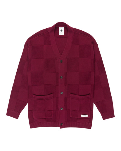 Textured Check Cardigan - Cardigan for Men  ELYSW00136