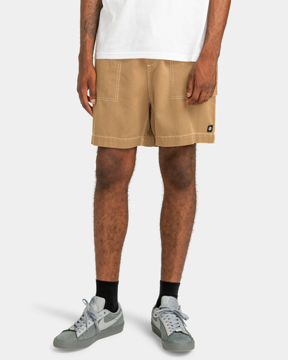 Carpenter Twill - Elasticated Shorts for Men  ELYWS00117