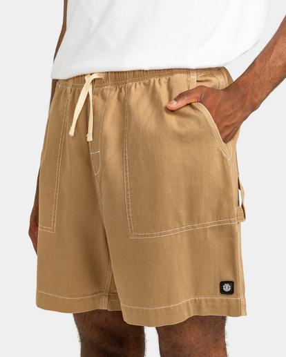 Carpenter Twill - Elasticated Shorts for Men  ELYWS00117