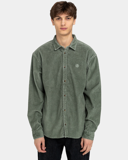 Tree Icon - Long Sleeve Corduroy Shirt for Men  ELYWT00138