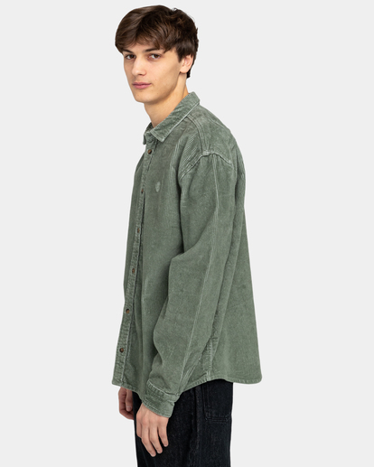 Tree Icon - Long Sleeve Corduroy Shirt for Men  ELYWT00138