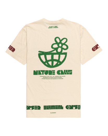 Nature Calls x Element Globe - Short Sleeves T-shirt for Men  ELYZT00422