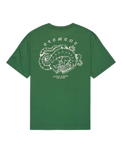 element, Aligator - T-Shirt à manches courtes pour Homme, DARK GREEN (gsl0) Aligator - Short Sleeve T-Shirt for Men  ELYZT00562