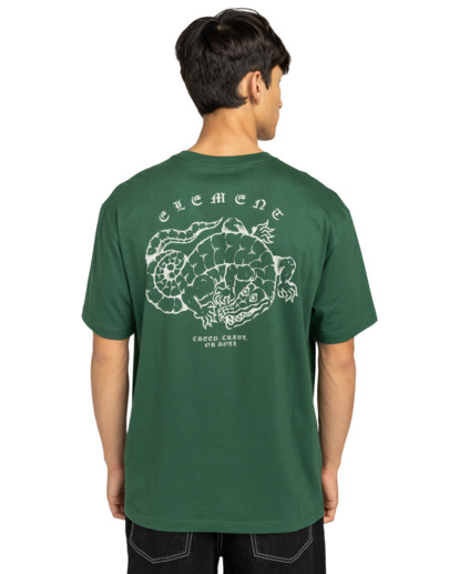 element, Aligator - T-Shirt à manches courtes pour Homme, DARK GREEN (gsl0) Aligator - Short Sleeve T-Shirt for Men  ELYZT00562