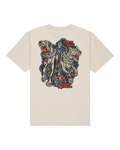 element, Timber Guard Dogs - T-Shirt für Männer, OAT MILK (teg0) Timber Guard Dogs - Short Sleeve T-Shirt for Men  ELYZT00572