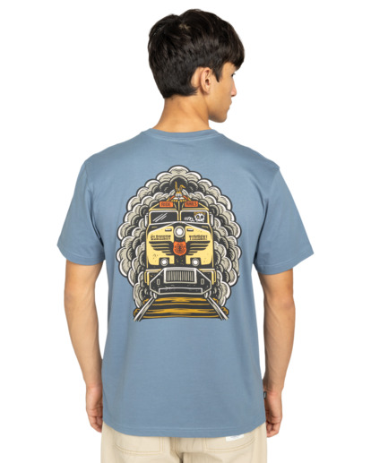 element, Timber Freight Train - T-Shirt à manches courtes pour Homme, BLUE MIRAGE (bmk0) Timber Freight Train - Short Sleeve T-Shirt for Men  ELYZT00573