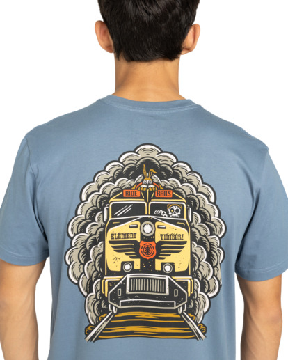 element, Timber Freight Train - T-Shirt à manches courtes pour Homme, BLUE MIRAGE (bmk0) Timber Freight Train - Short Sleeve T-Shirt for Men  ELYZT00573