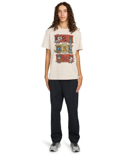 element, Timber Boxcar - T-Shirt à manches courtes pour Homme, OAT MILK (teg0) Timber Boxcar - Short Sleeve T-Shirt for Men  ELYZT00574