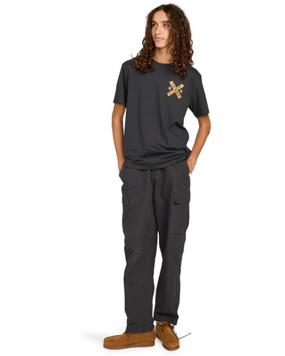 element, Timber Signs - T-Shirt à manches courtes pour Homme, OFF BLACK (kta0) Timber Signs - Short Sleeve T-Shirt for Men  ELYZT00586