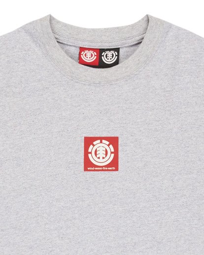 element, Square Logo - T-Shirt für Männer, MID GREY HEATHER (sgbh) Square Logo - Short Sleeve T-Shirt for Men  ELYZT00590
