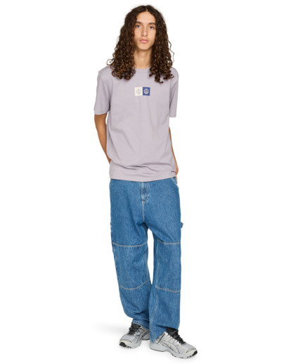 element, Dual - Short Sleeve T-Shirt for Men, MINIMAL GRAY (skg0) Dual - Short Sleeve T-Shirt for Men  ELYZT00602