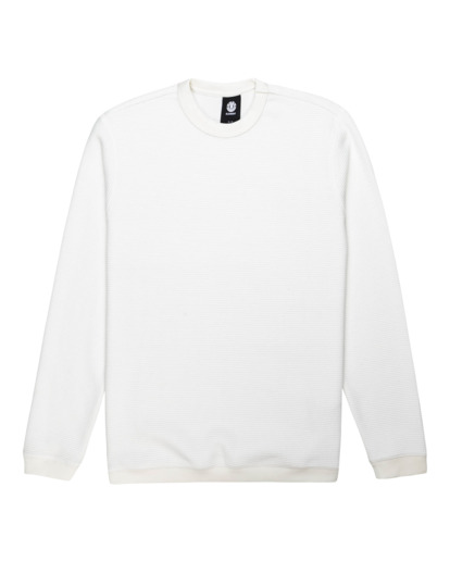 Long sleeve white waffle shirt hotsell