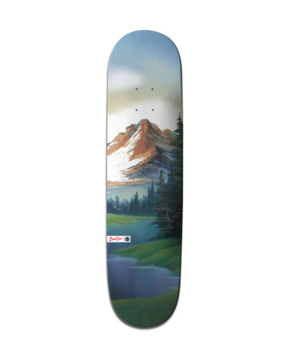 Element x Bob Ross 8" Happy In This World - Skate Deck  F4DCA4ELPP