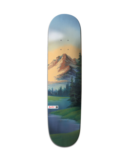 Element x Bob Ross 8" Happy In This World - Skate Deck  F4DCA4ELPP