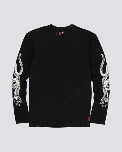 Timber! Go East Snakes - Organic Cotton Long Sleeve T-Shirt for