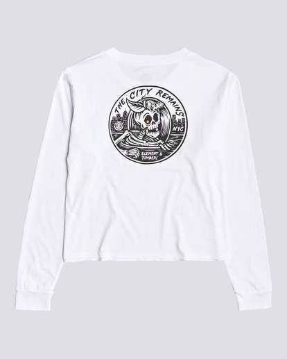 Timber! The Remains B Side Crop - Long Sleeve T-Shirt for Women  U3LSA1ELF0