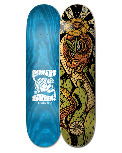 Element x Timber! 8.5" High Dry Snake - Skateboard Deck  W4DCB7ELP1