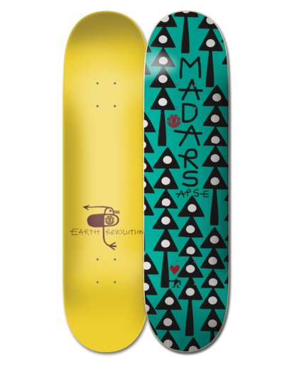 8.38" Earth Rev Madars - Skateboard Deck  W4DCC1ELP1