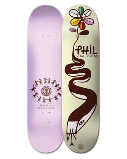 8.5" Earth Rev Phil Z - Skateboard Deck  W4DCC2ELP1