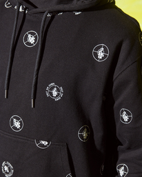 3 Public Enemy x Element Polka - Kapuzenpulli f&uuml;r M&auml;nner Schwarz C1HOC3ELP2 Element