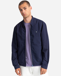 1 Parker Gingham - Zip-Up Coach Jacket for Men  C1JKC1ELP2 Element