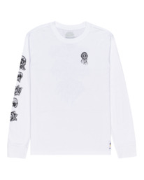 0 Bloom - T-shirt manches longues pour Homme Blanc C1LSB2ELP2 Element