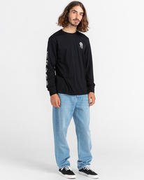 5 Bloom - Long Sleeve T-Shirt for Men Black C1LSB2ELP2 Element