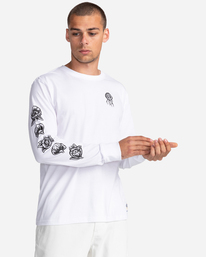 2 Bloom - T-shirt manches longues pour Homme Blanc C1LSB2ELP2 Element