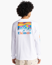 10 Kass - Long Sleeve T-Shirt for Men White C1LSB4ELP2 Element