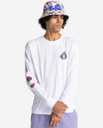 2 Catron - Long Sleeve T-Shirt for Men White C1LSB5ELP2 Element