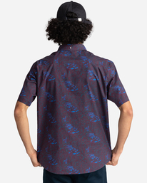 5 Timber x Element - Garden Poplin - Short Sleeve Shirt for Men Red C1SHC2ELP2 Element