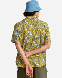 5 Timber x Element - Garden Poplin - Short Sleeve Shirt for Men Yellow C1SHC2ELP2 Element