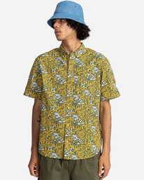 1 Timber x Element - Garden Poplin - Short Sleeve Shirt for Men Yellow C1SHC2ELP2 Element