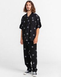 4 Public Enemy x Element Resort Polka - Camisa de manga curta para Homem Preto C1SHD4ELP2 Element