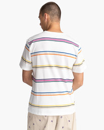 8 Willow Stripe - Short Sleeve T-Shirt for Men White C1SSJ1ELP2 Element