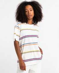 5 Willow Stripe - Short Sleeve T-Shirt for Men White C1SSJ1ELP2 Element