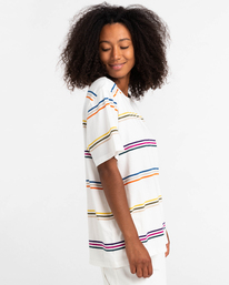 6 Willow Stripe - Short Sleeve T-Shirt for Men White C1SSJ1ELP2 Element