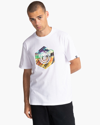 1 Astra - Camiseta de manga corta para Hombre Blanco C1SSK3ELP2 Element