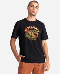 1 No Pressure - Short Sleeve T-Shirt for Men Black C1SSL2ELP2 Element