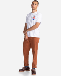 3 Aquazen - Camiseta de manga corta para Hombre Blanco C1SSL7ELP2 Element