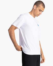 3 Kass - Short Sleeve T-Shirt for Men White C1SSL8ELP2 Element